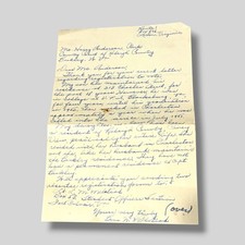 Vintage 1951 Handwritten Letter Virginia to West Virginia Voter Registration JX picture
