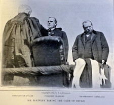 1909 President Grover Cleveland Second Administration illustrated picture