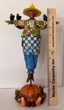 JIM SHORE Keeping Watch Harvest Scarecrow Figurine C4002856  picture
