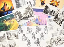 Disney Pocahontas Crew Programs & Concept Art Copies Set Dean Cundey Coll COA picture