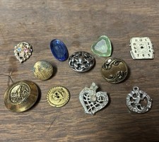 vintage/antique Buttons, Charms, Watch Face picture