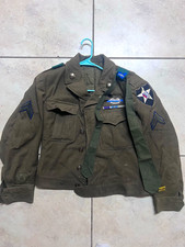 RARE 1944 WW2 Wool Korean US Army green jacket with patches picture