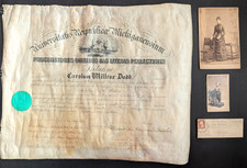 Vtg 1884 University of Michigan Medical Diploma for Charles Dodd, photos, letter picture