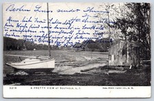 Antique New York Postcard SOUTHOLD Long Island Sailboat 1905 picture