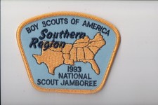 1993 National Jamboree Southern Region patch picture