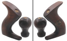Founder's Grade Rosewood Hdls. w/ Decal for Stanley No. 4 Plane - mjdtoolparts picture