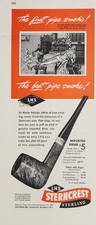 1946 Print Ad LHS Sterncrest Sterling Tobacco Pipes Sir Walter Raleigh Smokes picture