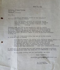1941 Palestine Custodian Enemy Property Letter WWII Oisterwijk Adler Dutch Firm picture