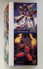 1995 Fleer Ultra X-Men Promo 4-Card Panel Perforated Gambit Magneto Storm Bishop picture