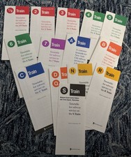 14 Vintage 90s MTA NYC Transit Timetables 1/9 2 3 4 5 6 7 A B C D Q N R S picture