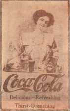Antique 1900s Coca-Cola Woman Soda Fountain Advertising Postcard Coke picture