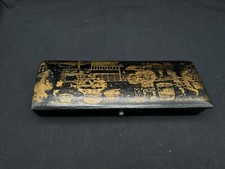 Antique German Lacquer Box / Case, Japanese Style picture