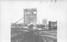 G9/ Minneapolis Minnesota RPPC Postcard c10 Suspension Bridge Construct 2 picture
