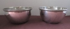 CIGA HOTELS Pair of Silverplate Finger Bowls Fratelli Broggi Milan Italy picture