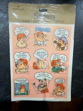 Vintage 1982 Hallmark Marvin Comic Strip Sticker Pack Sealed Mint Deadstock picture