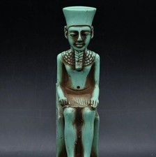 Egyptian Artifacts A Rare Authentic Pharaonic Statue Egyptian Phataoh Khufu BC picture
