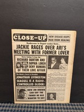 1974 April 8th National Close-Up Newspaper, Maria Callas, Sophia Loren (10U) picture