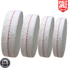 4 Rolls Oil Lamp Wick 1/2, 3/4, 7/8 Inch Flat Cotton Wick 6.5 Ft/roll Red Stitch picture
