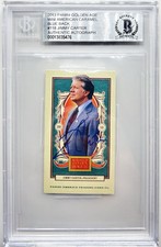Jimmy Carter signed 2013 Panini Golden Age Caramel Blue Back Card BAS BGS picture