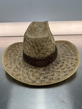 Cowboy Mexican Palm Leaf Straw Hat Sombrero Vaquero Artesanal de Palma Medium picture