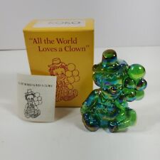 Mosser Carnival Glass Balloon Clown Figurine 