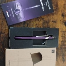 Caran d'Ache x Nespresso Limited Edition Ballpoint Pen Purple Metal NIB picture