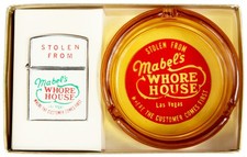 Vintage Unused Stolen From Mabel's Whore House Nesor Lighter Ashtray Las Vegas picture