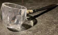 Antique MARBURY Pat’d 1896 Glass Ladle 14” Canning Scoop Dipper w Wood Handle picture