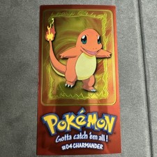 Pokémon Topps 1999 Charmander #04 TV Animation Edition 4 of 5 Tin Topper picture