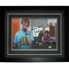 Jon Heder Autographed Napoleon Dynamite (on phone) Deluxe Framed 11x17 Photo w/ picture