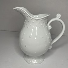 I. Godinger & Co Hobnail & Stars White PITCHER 7