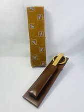 Vintage Le Tanner Desk Set Scissors Paper Cutter Case Original Box picture