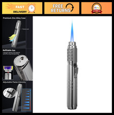 1800℃ Jet Torch Lighter - Butane Refillable, Windproof, Adjustable Flame for Coo picture