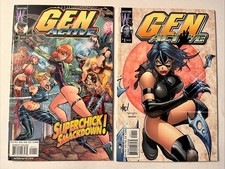 GEN ACTIVE #1 Wildstorm Comics 2000 Lot Regular Cover + Madureira Variant VF/NM picture