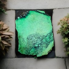 Natural Emerald Rose Variscite 250 Grams Solid Green Has A Fracture , Nice Piece picture