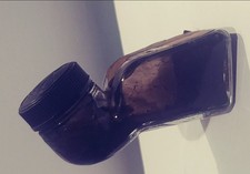 1950`s VINTAGE PELIKAN GLASS INK WELL ,OLD,ANTIQUE,GREAT CONDITION,FREE SHIPPING picture