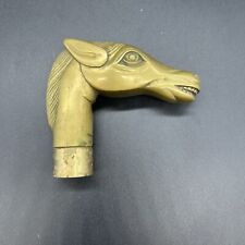 Brass Horse Head Cane Topper Handle Decor Accessories Vintage picture