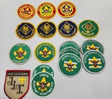 Vintage BSA Boy Scout Leadership Position Patch Lot Patrol Den Leader Roundtable picture