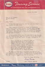1949 Esso petroleum - touring service - gasoline automobile picture