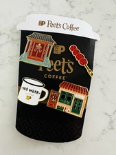 Peet’s Coffee Collectible Enamel Pin Set - 4 Pins picture