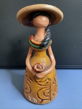 Handmade Dominican Faceless Doll RD 7.5” Terracotta Figurine Muneca Sin Rostro picture