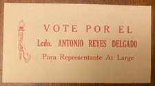 PUERTO RICO, 1930-40s, Tarjeta Presentacion PARTIDO SOCIALISTA picture