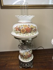 vintage quoizel hurricane lamp picture