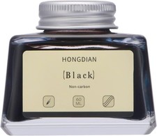 High-Quality Non-Carbon Black Ink, 60ml Glass Bottle for Fountain Pen Elegance picture