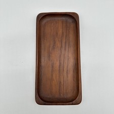 VTG Sowe Sweden Genuine Teakwood Tray MCM Retro Nostalgia Minimal Home Decor picture