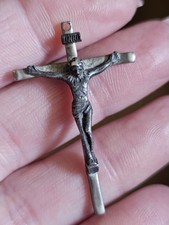 Vtg INRI Crucifix Jesus Is Sterling BM picture