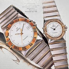 1994 Omega Constellation Gold Watch Vintage Print Ad Nordstrom Timepiece Advert picture
