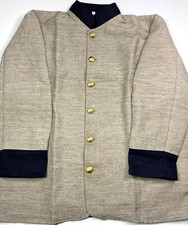 CIVIL WAR CS CSA CONFEDERATE INFANTRY JEAN WOOL SHELL JACKET-LARGE 42R,44R picture