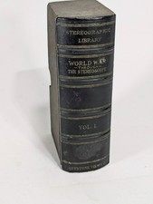 Keystone Stereographic Library WW1 Through The Stereoscope Vol I 33 Slide Box picture