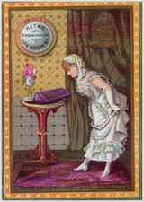 Victorian Trade Cards 1870's Laird, Schober & Mitchell Fine Shoes, Philadelphia, picture